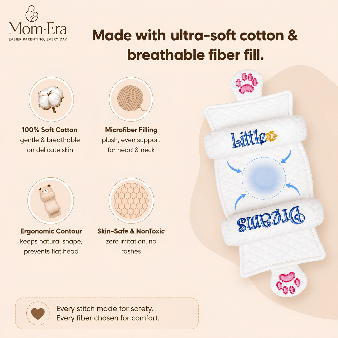 Mom-Era- Adjustable Baby Head Support Pillow